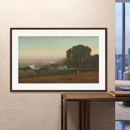 Orlonzo - FRAMED PRINT DARK WOOD 150100cm6040 ROOM
