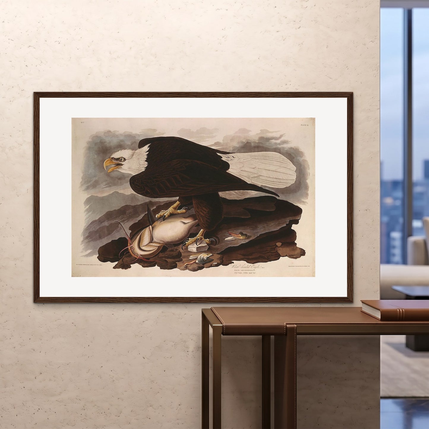 Orlonzo - FRAMED PRINT DARK WOOD 150100cm6040 ROOM