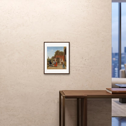 Orlonzo - FRAMED PRINT DARK WOOD 16x2040x50cm ROOM