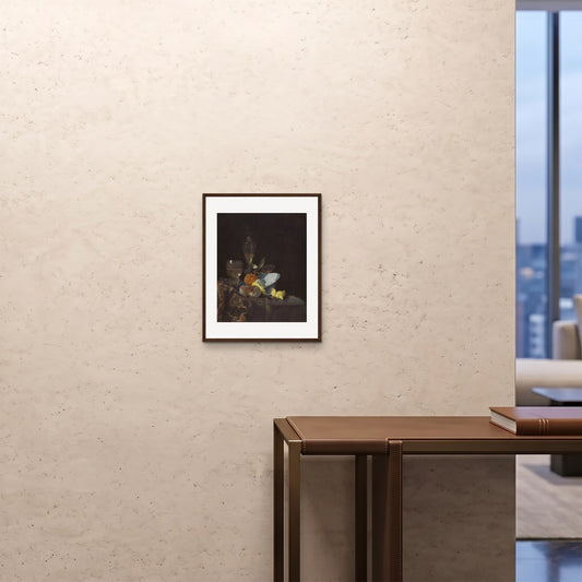 Orlonzo - FRAMED PRINT DARK WOOD 16x2040x50cm ROOM