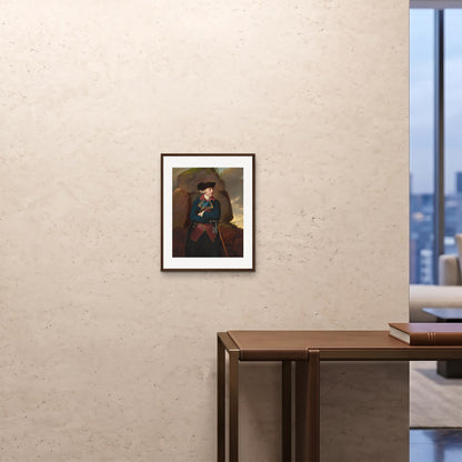 Orlonzo - FRAMED PRINT DARK WOOD 16x2040x50cm ROOM