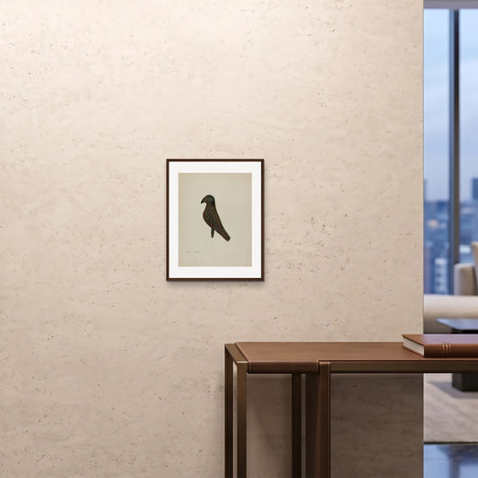 Orlonzo - FRAMED PRINT DARK WOOD 16x2040x50cm ROOM