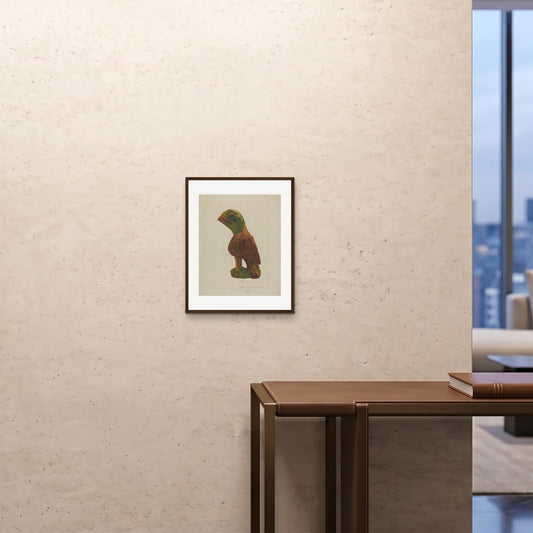Orlonzo - FRAMED PRINT DARK WOOD 16x2040x50cm ROOM