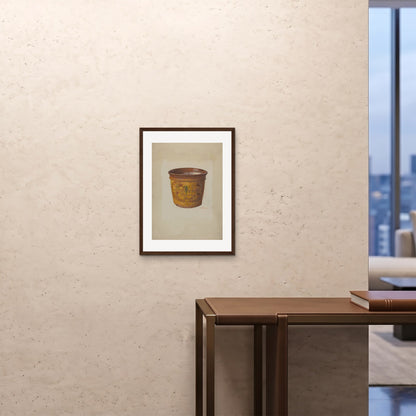 Orlonzo - FRAMED PRINT DARK WOOD 18x2445x60cm ROOM