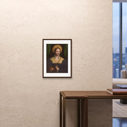 Orlonzo - FRAMED PRINT DARK WOOD 18x2445x60cm ROOM