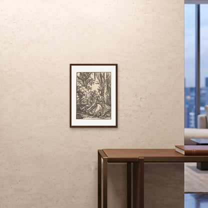 Orlonzo - FRAMED PRINT DARK WOOD 18x2445x60cm ROOM