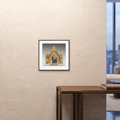 Orlonzo - FRAMED PRINT DARK WOOD 20x2050x50cm ROOM