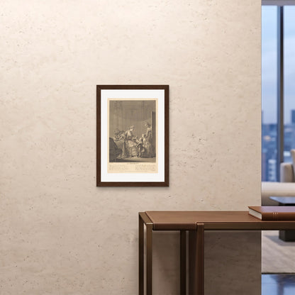 Orlonzo - FRAMED PRINT DARK WOOD 20x2850x70cm ROOM