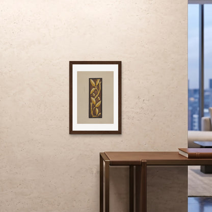 Orlonzo - FRAMED PRINT DARK WOOD 20x2850x70cm ROOM