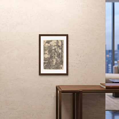 Orlonzo - FRAMED PRINT DARK WOOD 20x2850x70cm ROOM