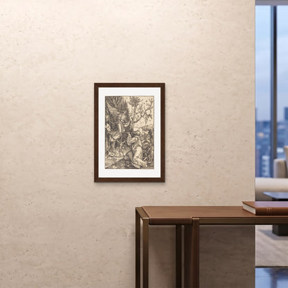 Orlonzo - FRAMED PRINT DARK WOOD 20x2850x70cm ROOM