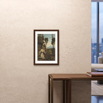 Orlonzo - FRAMED PRINT DARK WOOD 20x2850x70cm ROOM