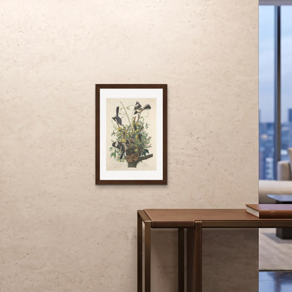 Orlonzo - FRAMED PRINT DARK WOOD 20x2850x70cm ROOM