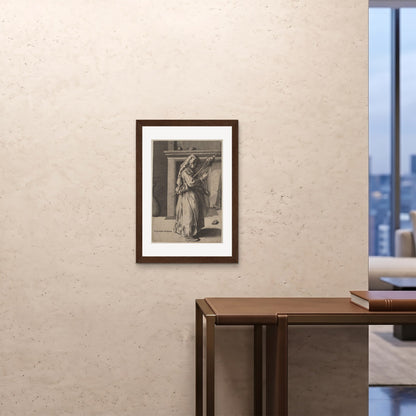 Orlonzo - FRAMED PRINT DARK WOOD 20x2850x70cm ROOM