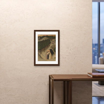 Orlonzo - FRAMED PRINT DARK WOOD 20x2850x70cm ROOM