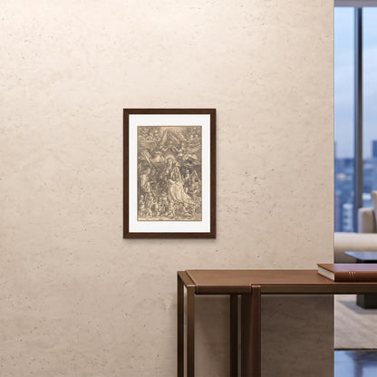 Orlonzo - FRAMED PRINT DARK WOOD 20x2850x70cm ROOM