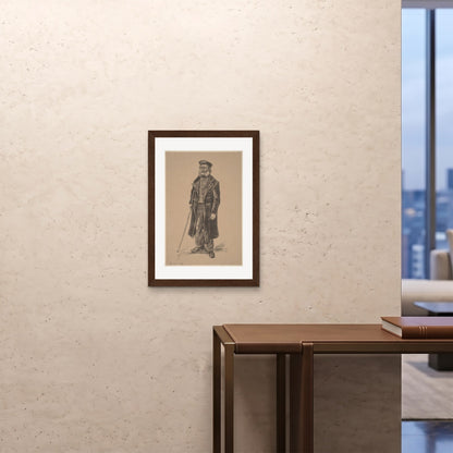Orlonzo - FRAMED PRINT DARK WOOD 20x2850x70cm ROOM