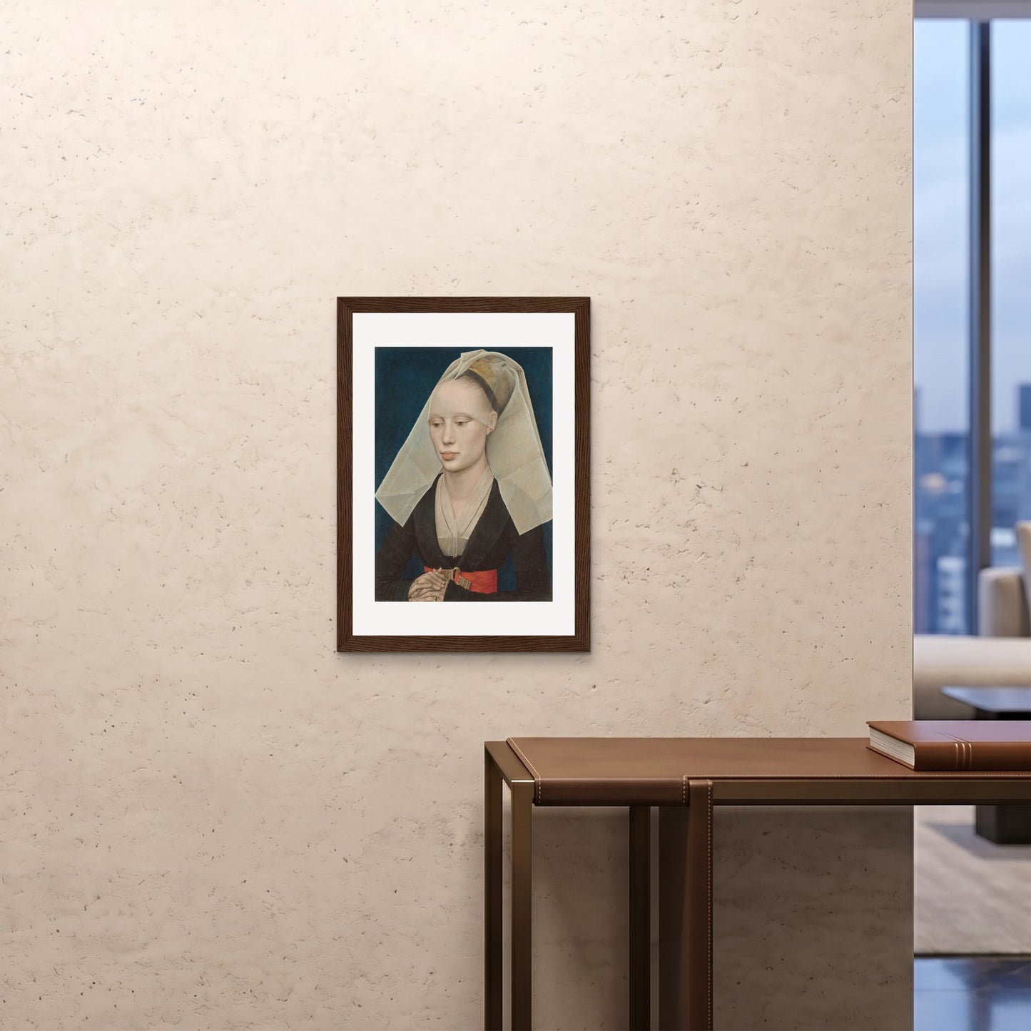 Orlonzo - FRAMED PRINT DARK WOOD 20x2850x70cm ROOM