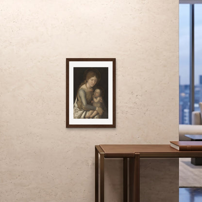 Orlonzo - FRAMED PRINT DARK WOOD 20x2850x70cm ROOM