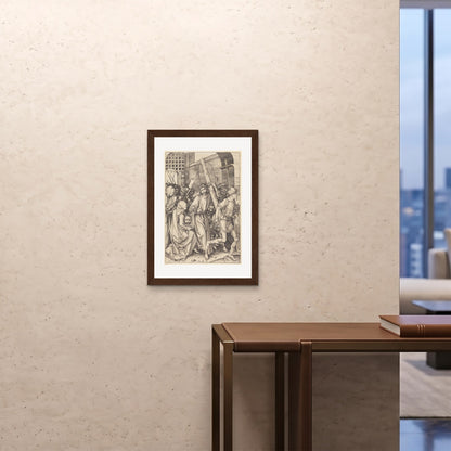 Orlonzo - FRAMED PRINT DARK WOOD 20x2850x70cm ROOM