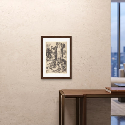 Orlonzo - FRAMED PRINT DARK WOOD 20x2850x70cm ROOM