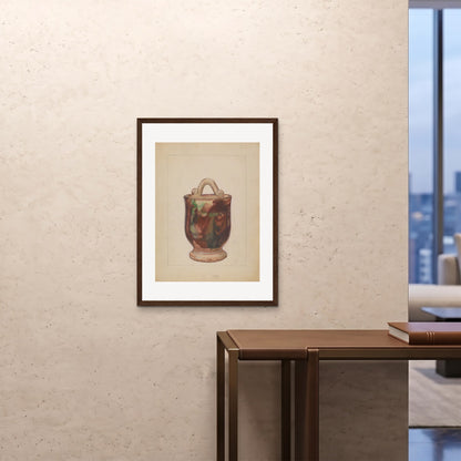 Orlonzo - FRAMED PRINT DARK WOOD 24x3260x80cm ROOM