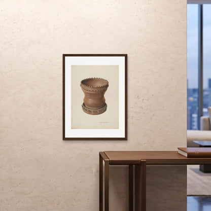 Orlonzo - FRAMED PRINT DARK WOOD 24x3260x80cm ROOM