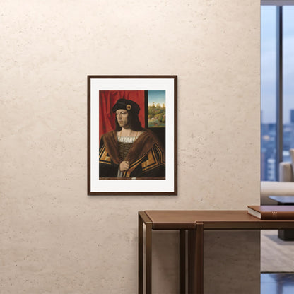 Orlonzo - FRAMED PRINT DARK WOOD 24x3260x80cm ROOM