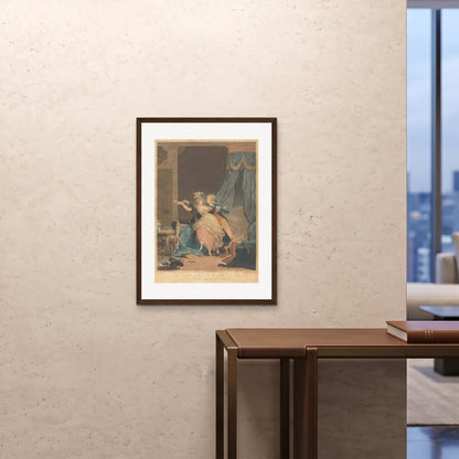 Orlonzo - FRAMED PRINT DARK WOOD 24x3260x80cm ROOM