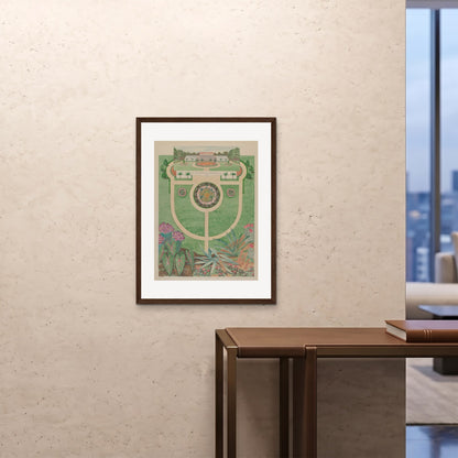 Orlonzo - FRAMED PRINT DARK WOOD 24x3260x80cm ROOM