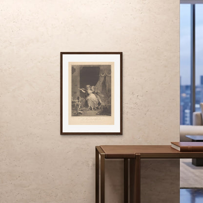 Orlonzo - FRAMED PRINT DARK WOOD 24x3260x80cm ROOM