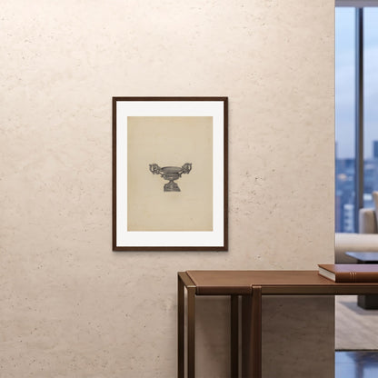 Orlonzo - FRAMED PRINT DARK WOOD 24x3260x80cm ROOM