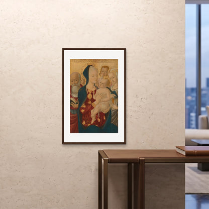 Orlonzo - FRAMED PRINT DARK WOOD 24x3660x90cm ROOM