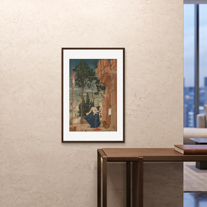 Orlonzo - FRAMED PRINT DARK WOOD 24x3660x90cm ROOM