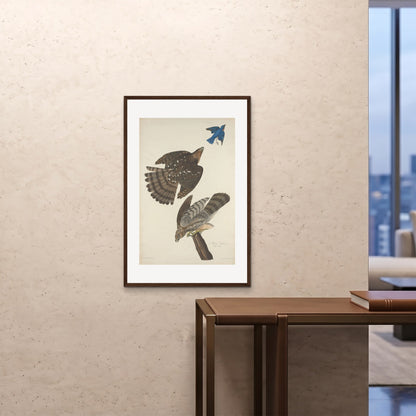 Orlonzo - FRAMED PRINT DARK WOOD 24x3660x90cm ROOM