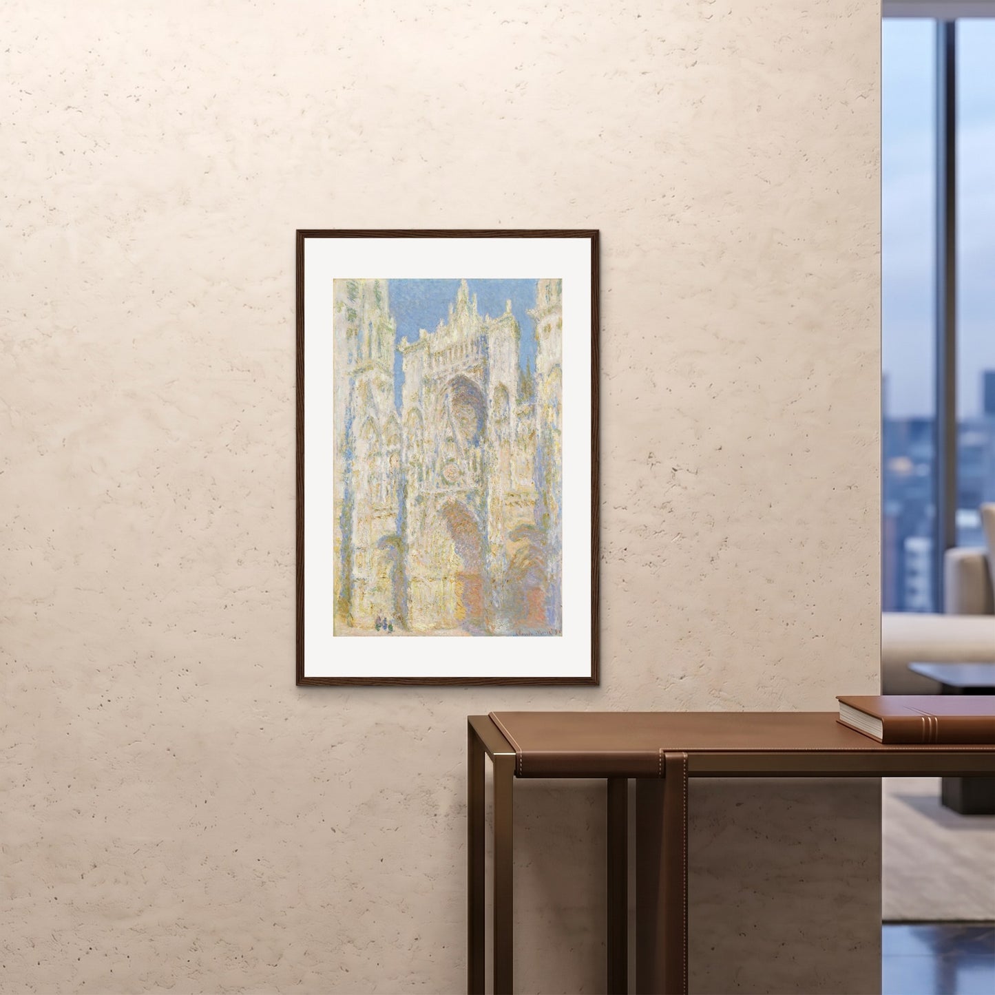 Orlonzo - FRAMED PRINT DARK WOOD 24x3660x90cm ROOM