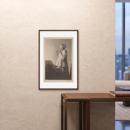 Orlonzo - FRAMED PRINT DARK WOOD 24x3660x90cm ROOM