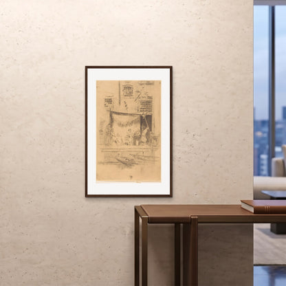 Orlonzo - FRAMED PRINT DARK WOOD 24x3660x90cm ROOM