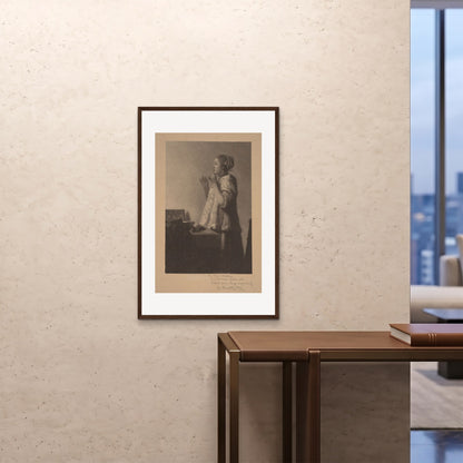 Orlonzo - FRAMED PRINT DARK WOOD 24x3660x90cm ROOM