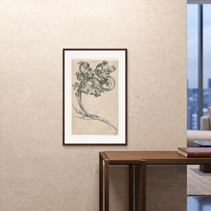 Orlonzo - FRAMED PRINT DARK WOOD 24x3660x90cm ROOM
