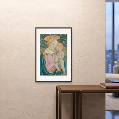 Orlonzo - FRAMED PRINT DARK WOOD 24x3660x90cm ROOM