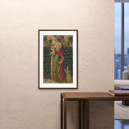Orlonzo - FRAMED PRINT DARK WOOD 24x3660x90cm ROOM