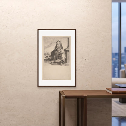 Orlonzo - FRAMED PRINT DARK WOOD 24x3660x90cm ROOM