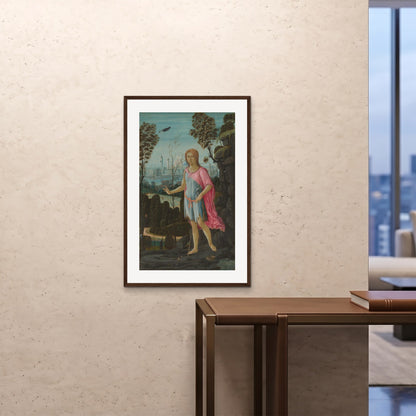 Orlonzo - FRAMED PRINT DARK WOOD 24x3660x90cm ROOM