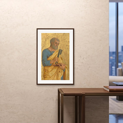 Orlonzo - FRAMED PRINT DARK WOOD 24x3660x90cm ROOM