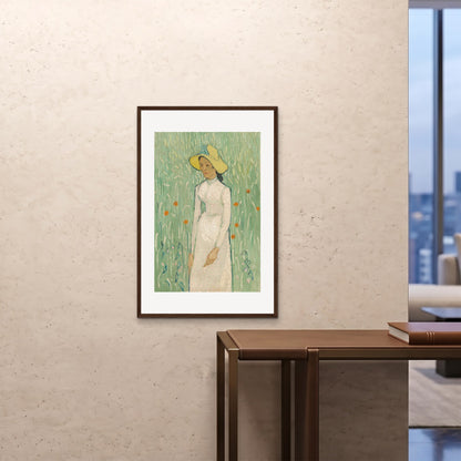 Orlonzo - FRAMED PRINT DARK WOOD 24x3660x90cm ROOM