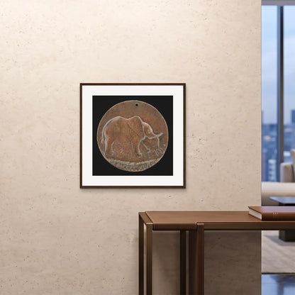 Orlonzo - FRAMED PRINT DARK WOOD 28x2870x70cm ROOM