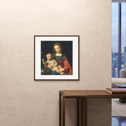 Orlonzo - FRAMED PRINT DARK WOOD 28x2870x70cm ROOM