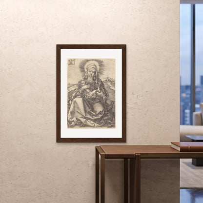 Orlonzo - FRAMED PRINT DARK WOOD 28x4070x100cm ROOM