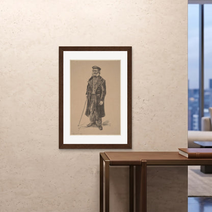 Orlonzo - FRAMED PRINT DARK WOOD 28x4070x100cm ROOM
